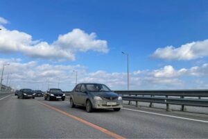 Очередь со стороны Кубани на Крымский мост отсутствует