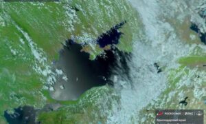 Циклон, принесший ливни с градом на Кубань, показали с необычного ракурса