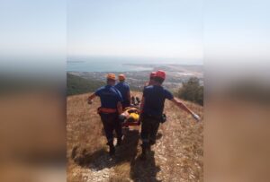 Под Геленджиком с горы Плоской эвакуировали мужчину с инвалидностью