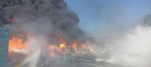 Роспотребнадзор не зафиксировал загрязнений воздуха после пожара на терминале в Новороссийске