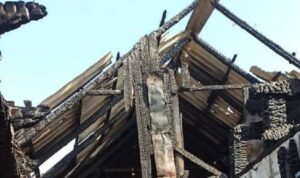 В Северском районе дотла выгорел дом мобилизованного бойца СВО