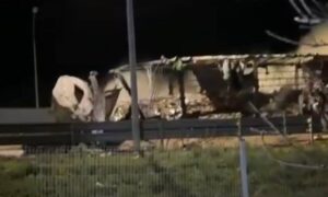 На Кубани столкнулись два большегруза, от удара у одной из машин взорвался бензобак