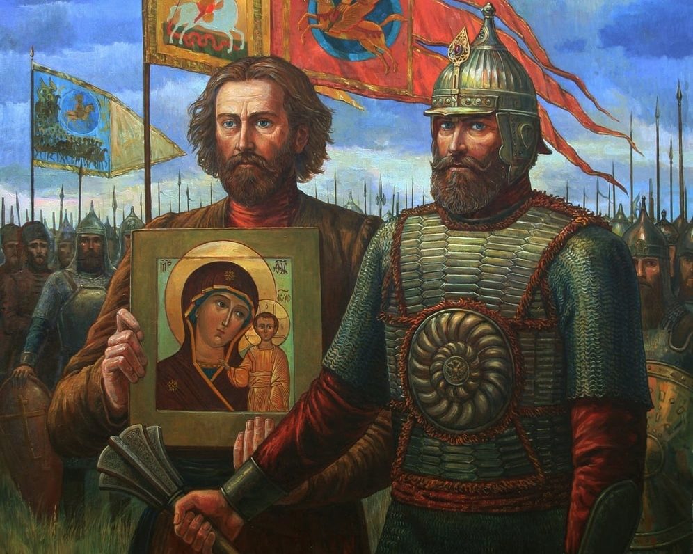 Минин И Пожарский в день освобождения Москвы от польских интервентов