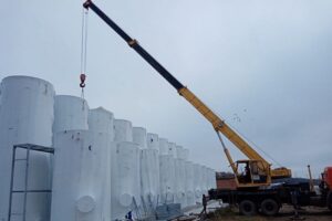 Станция очистки воды в станице Ленинградской на Кубани готова на 57%