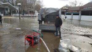 Уровень воды в речке Анапка резко увеличился в Анапе