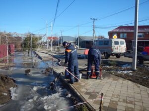 Воду откачивают на затопленных территориях Горячего Ключа, Приморско-Ахтарского и Красноармейского районов