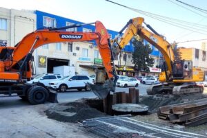 Участок коллектора заменили на улице Кожевенной в Краснодаре