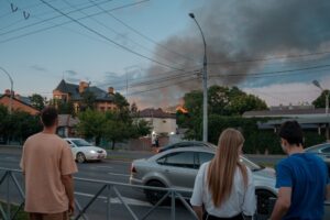 В МЧС рассказали, что за столб черного дыма напугал жителей Краснодара