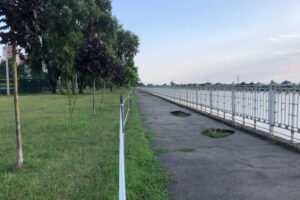 Работы по восстановлению набережной в Рождественском парке Краснодара начались