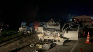 Водитель «Лады» погиб в лобовом ДТП на Кубани