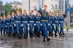 Первая репетиция военного Парада Победы прошла в Новороссийске