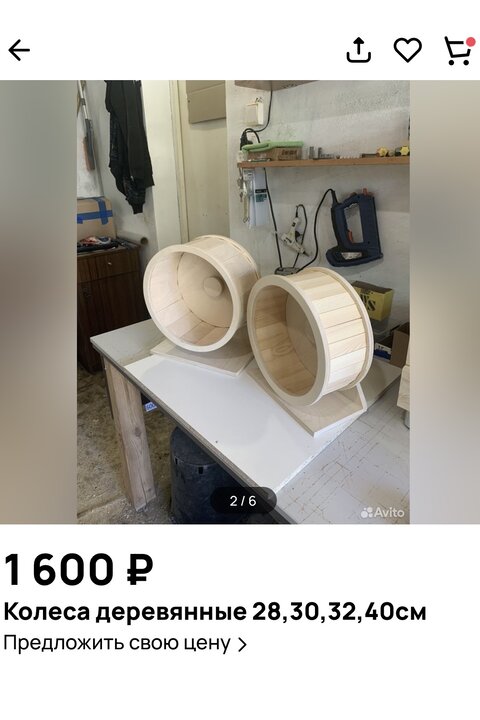 деревянное колесо для дегу