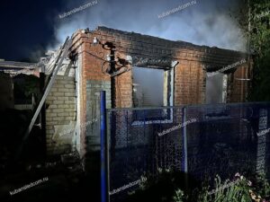 Жительница Усть-Лабинска погибла при пожаре в частном доме
