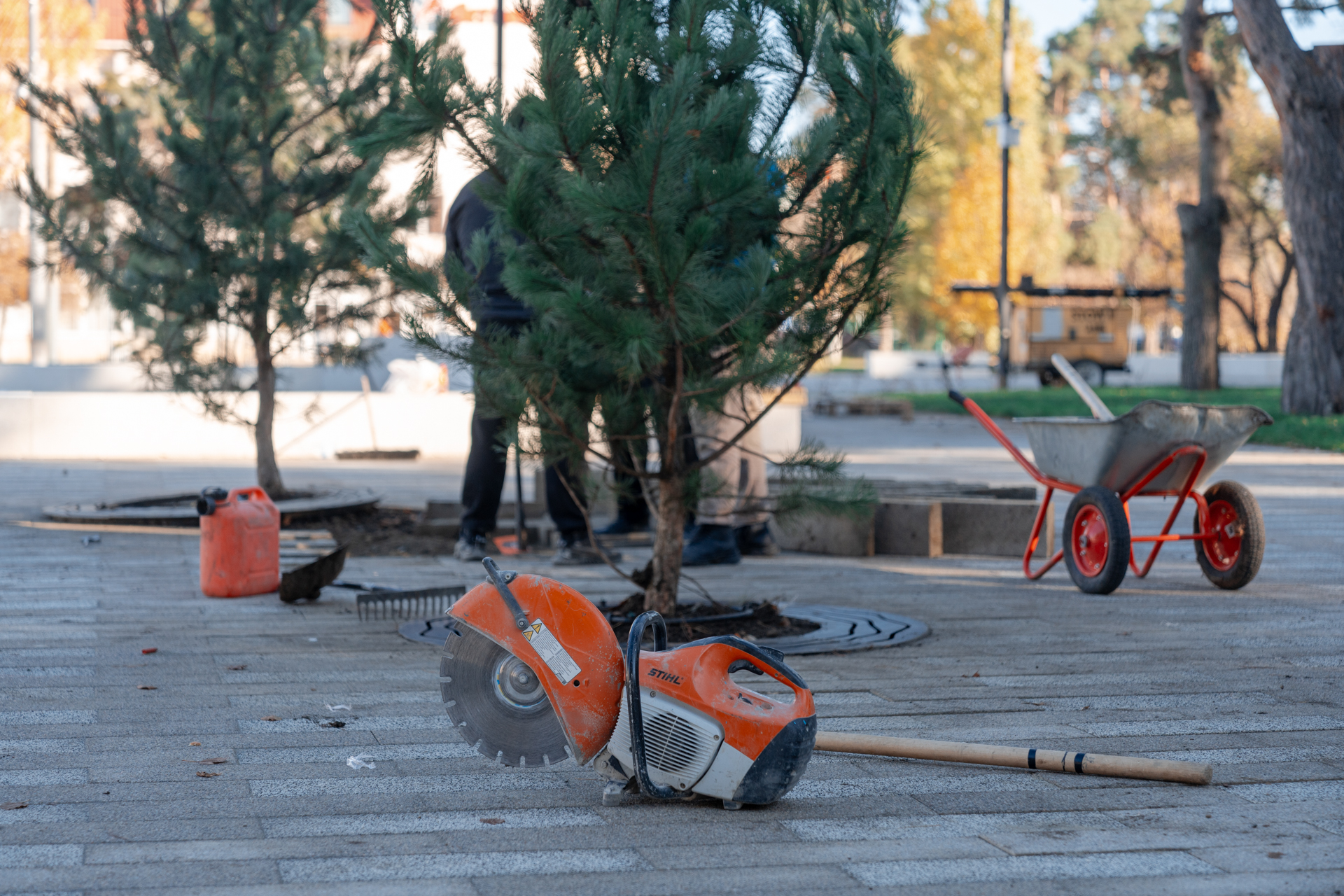 Почти готово: фотопрогулка по обновленному скверу имени Гатова в Краснодаре