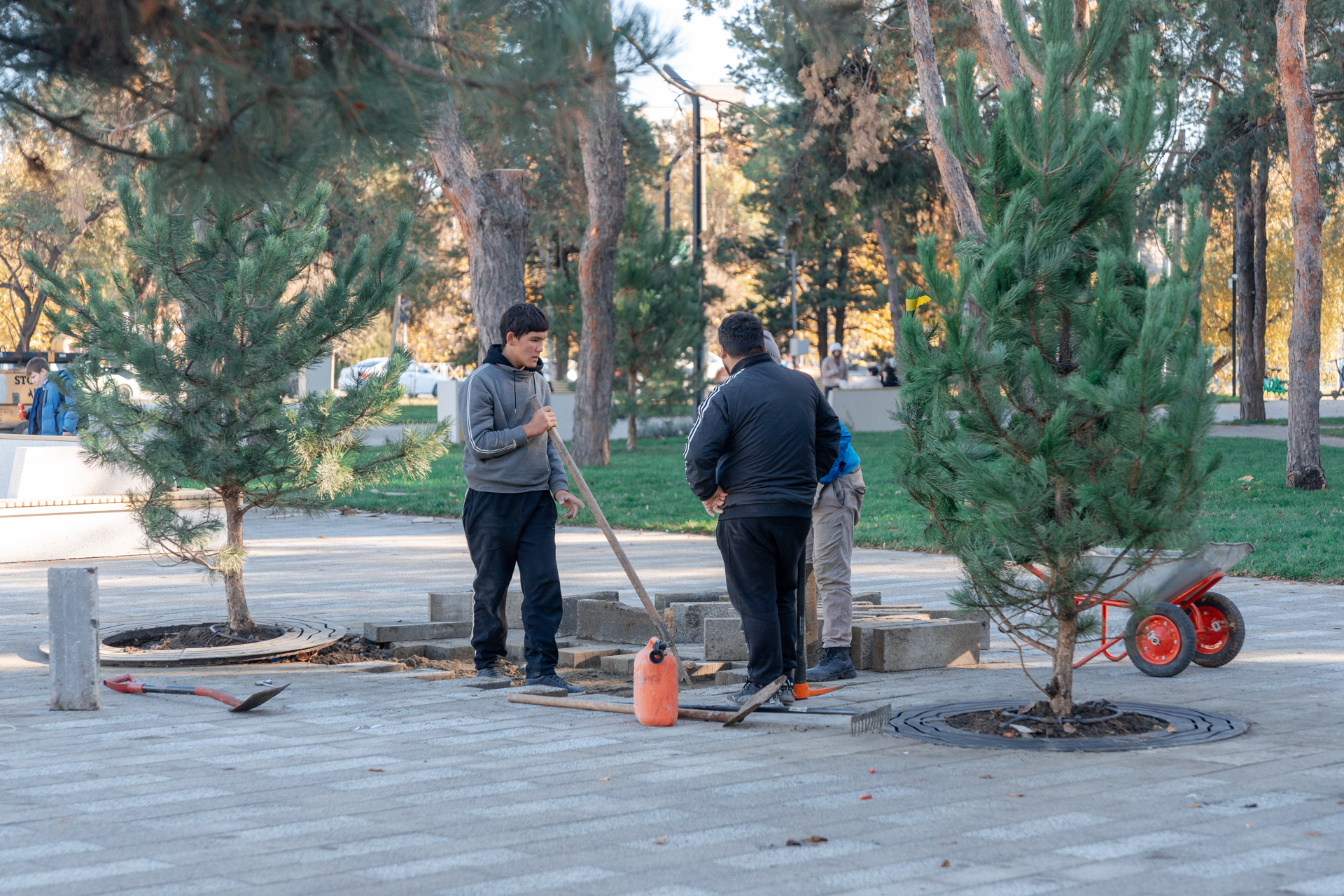 Почти готово: фотопрогулка по обновленному скверу имени Гатова в Краснодаре