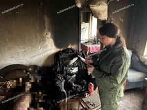 Очередной пожар с погибшим человеком произошел в Краснодарском крае