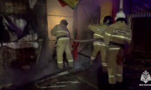 Продуктовый магазин выгорел ночью под Анапой
