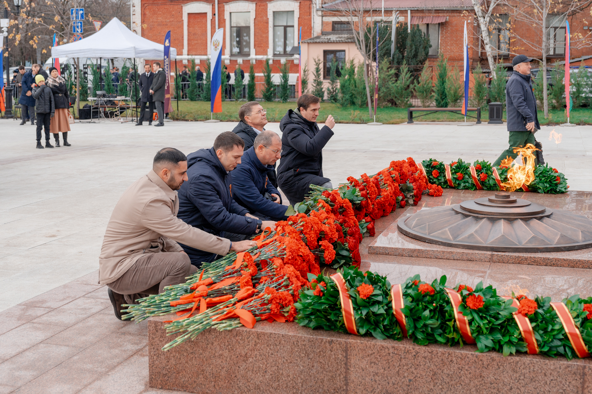 Фоторепортаж: мемориальный комплекс «Воинам Отечества – Героям России» открылся в Краснодаре