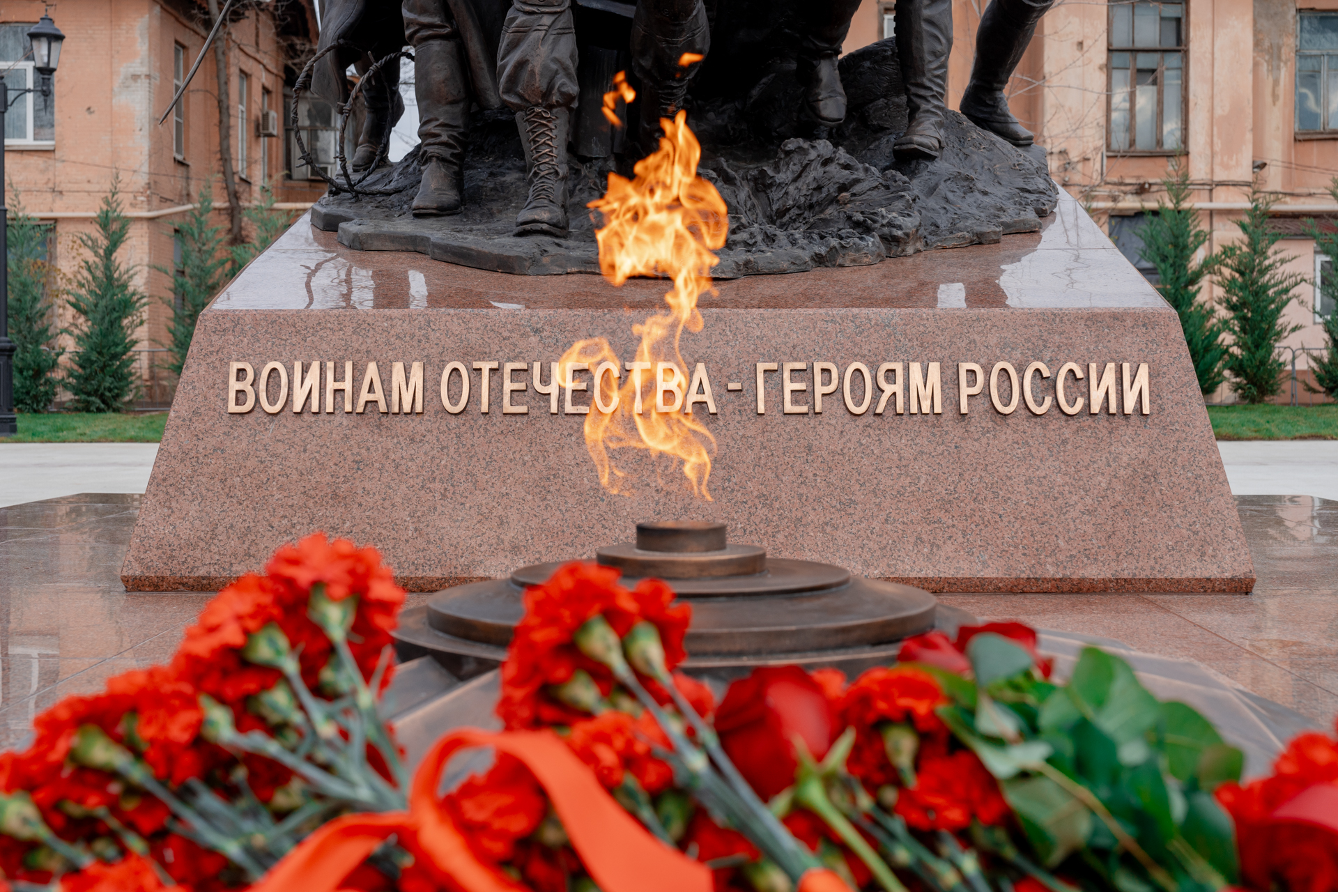 Фоторепортаж: мемориальный комплекс «Воинам Отечества – Героям России» открылся в Краснодаре