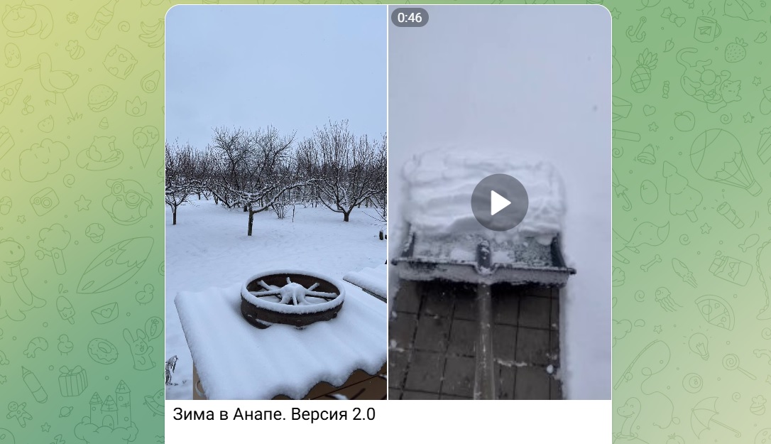 Пальмы под снегом, дороги под водой: как побережье Кубани переживает циклон