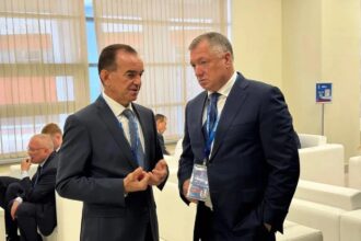 Вениамин Кондратьев на встрече с Маратом Хуснуллиным